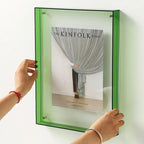 Coloured Clear Acrylic Photo Frame By LumaGlass Studio