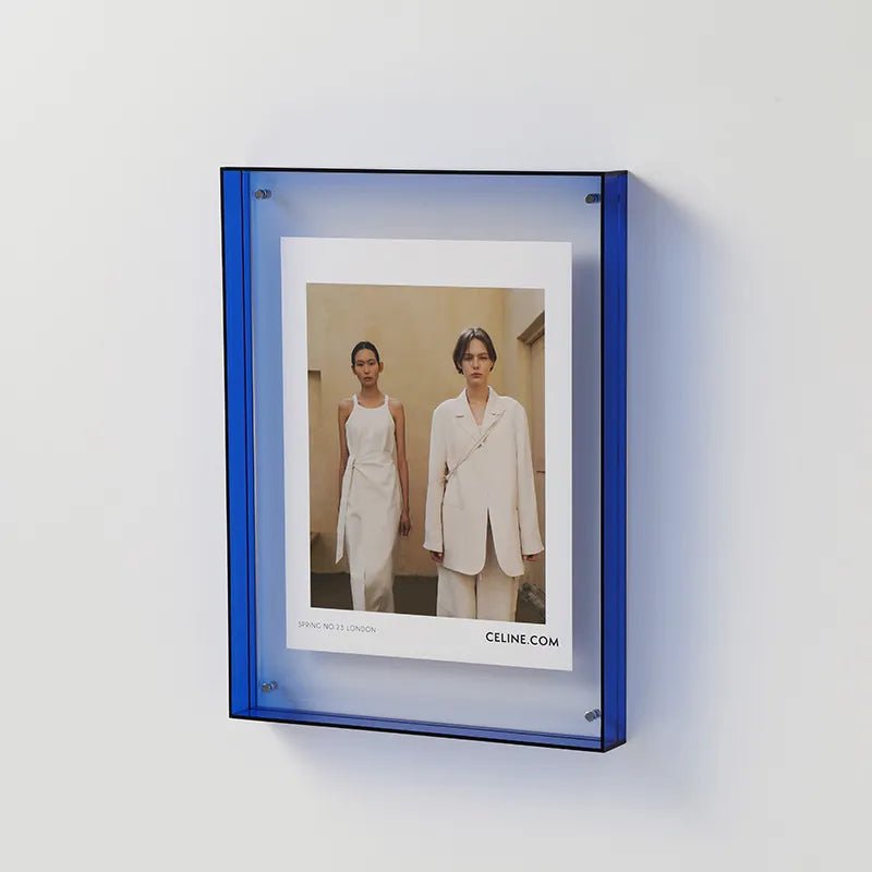 Coloured Clear Acrylic Photo Frame By LumaGlass Studio