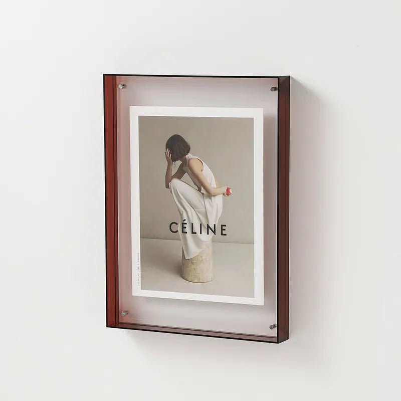 Coloured Clear Acrylic Photo Frame By LumaGlass Studio
