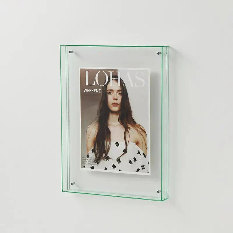 Coloured Clear Acrylic Photo Frame By LumaGlass Studio