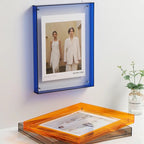 Coloured Clear Acrylic Photo Frame By LumaGlass Studio