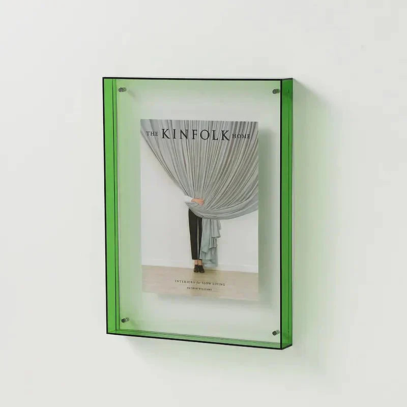 Coloured Clear Acrylic Photo Frame By LumaGlass Studio
