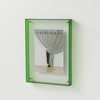 Coloured Clear Acrylic Photo Frame By LumaGlass Studio