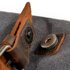 Aurion Retro skulderveske håndlaget canvas skulderveske