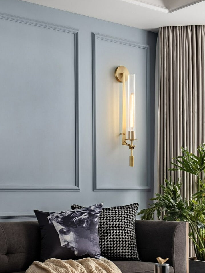 Elowen | Modern Fluted Glass Wall Sconce