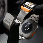 Aventis Titanium Apple Watch Band with Hypoallergenic Clasp