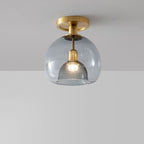 Cerelle | Modern Gray Glass Ceiling Lamp for Stylish Spaces