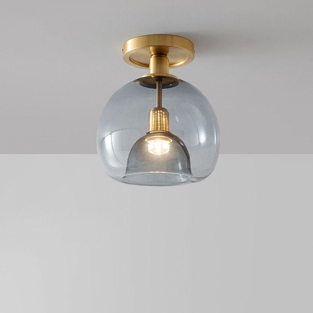Cerelle | Modern Gray Glass Ceiling Lamp for Stylish Spaces