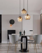 Marlo | Pendant Lights in Textured Glass