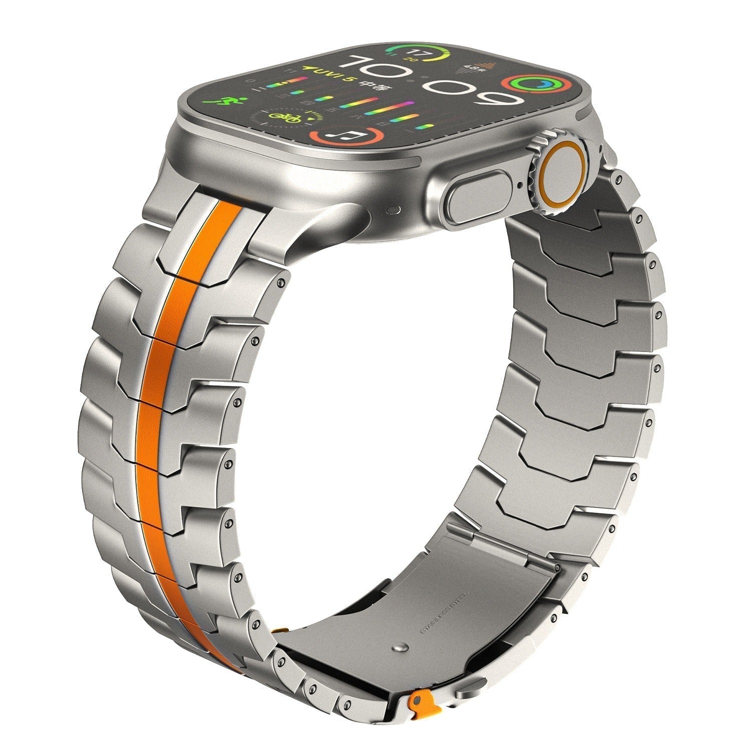 Aventis Titanium Apple Watch Band with Hypoallergenic Clasp