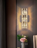 Vellara Crystal Wall Lamp In Stainless Steel LED G4