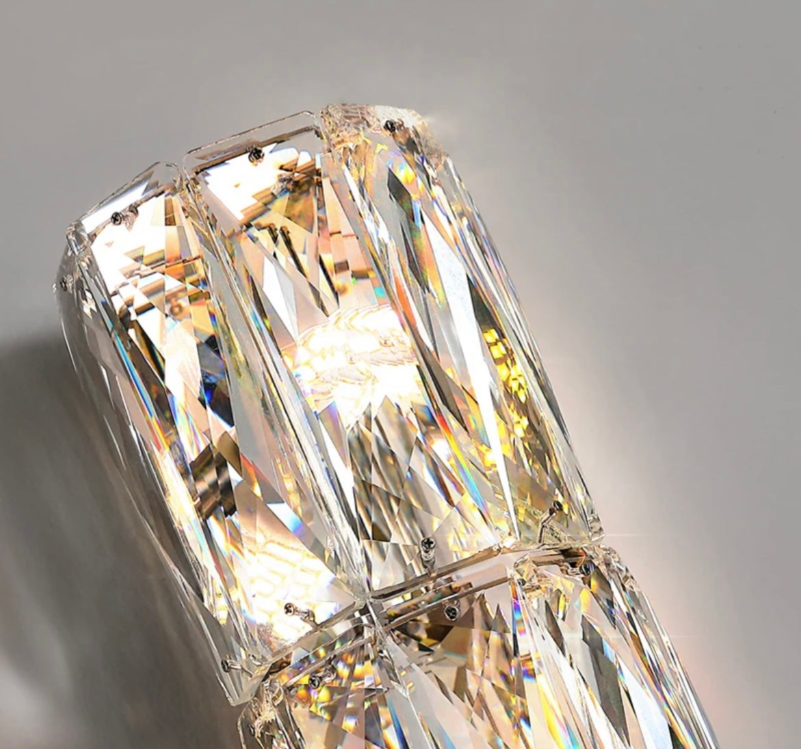 Vellara Crystal Wall Lamp In Stainless Steel LED G4