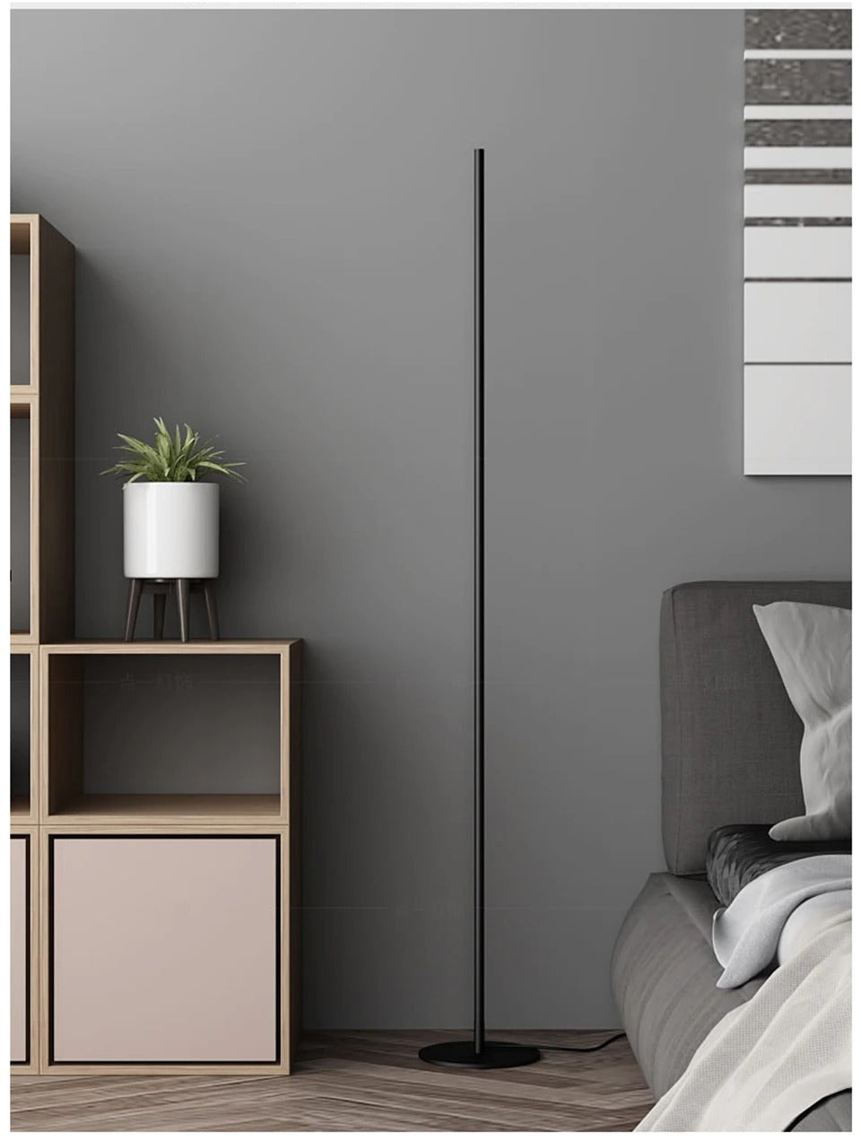 Lampada da terra NexaLine Minimal LED Tubo Luce per case moderne