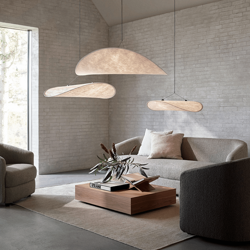 Silka Japandi Silk Pendant Lamp For Cozy Ambient Lighting