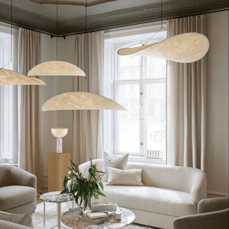 Silka Japandi Silk Pendant Lamp For Cozy Ambient Lighting