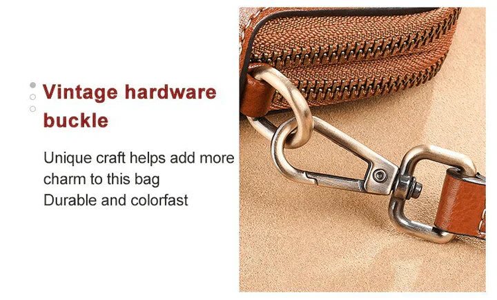 Asterra lær crossbody skulderveske for hverdagsantrekk