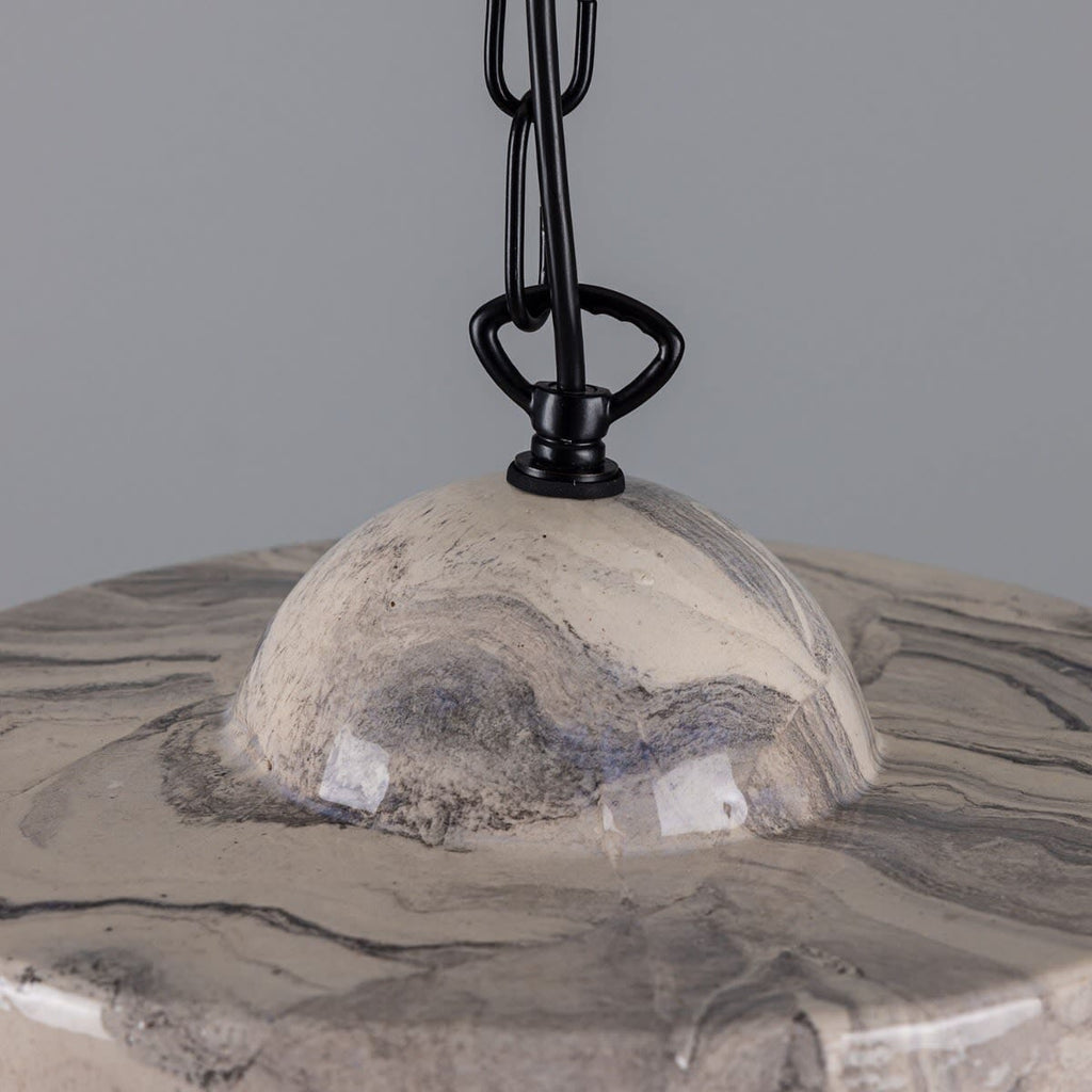 מנורת תלייה מארבל אורליה, מודרנית מחצית המאה בעבודת יד