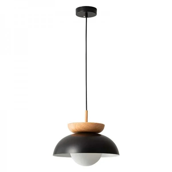Liora Half-wood Pendant Light With Water-transfer Wood
