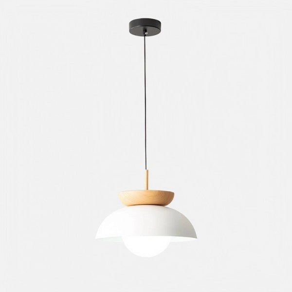 Liora Half-wood Pendant Light With Water-transfer Wood