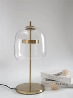 Scandinavian Clear Glass Table And Desk Lamp, Modern LED Lighting For Living Room And Bedroom