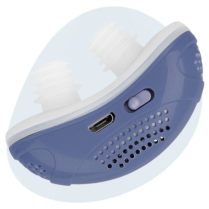 מערכת שינה BreatheEase Micro CPAP עם עיצוב קומפקטי ללא מסכה לנשימה שקטה ונוחה