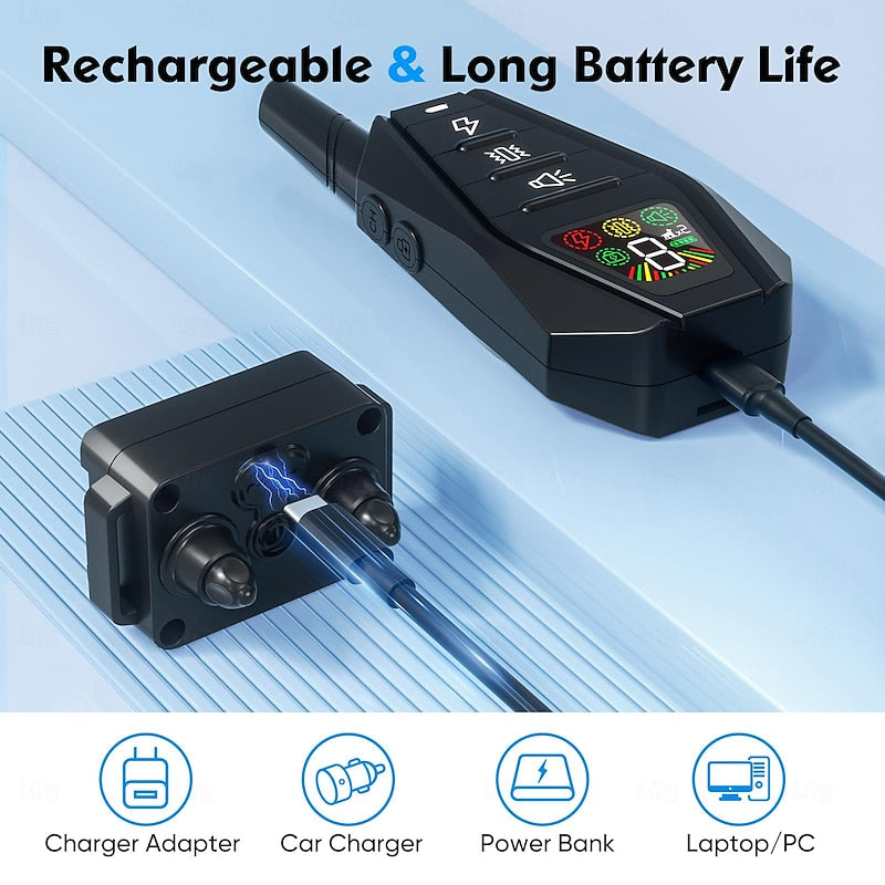 קולר אימון מרחוק PulseTrack Pro עם עמידות למים IPX7