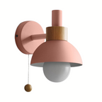 Colorful Scandinavian Wall Sconce With Pull Switch