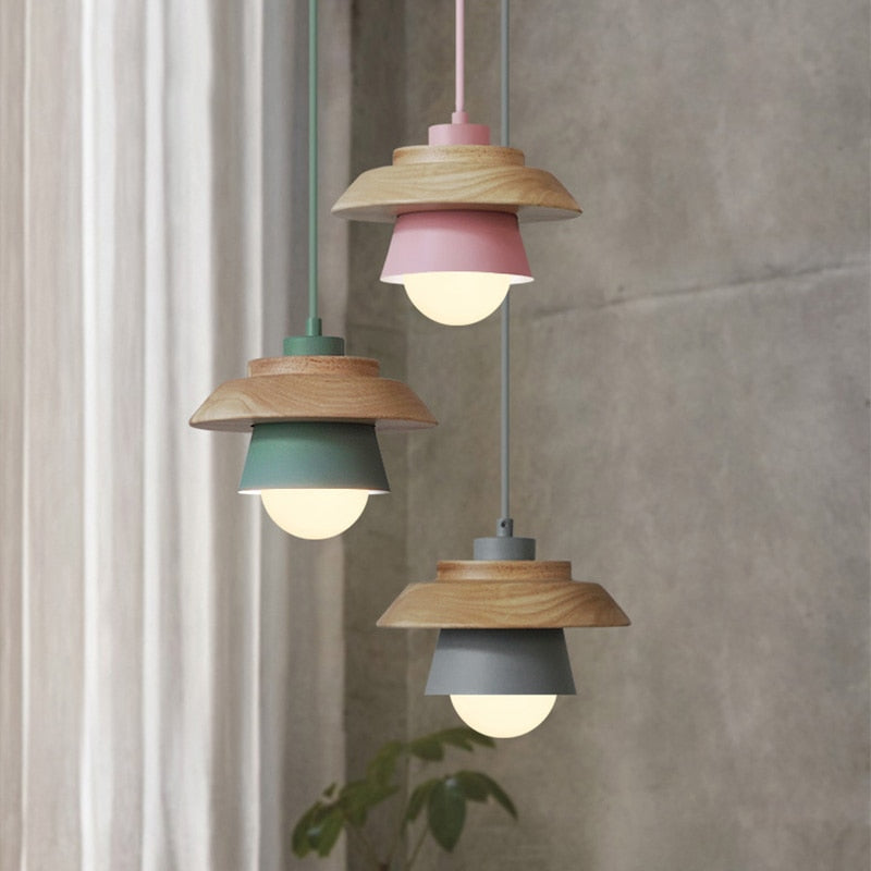Modern Scandinavian Wooden Pendant Light