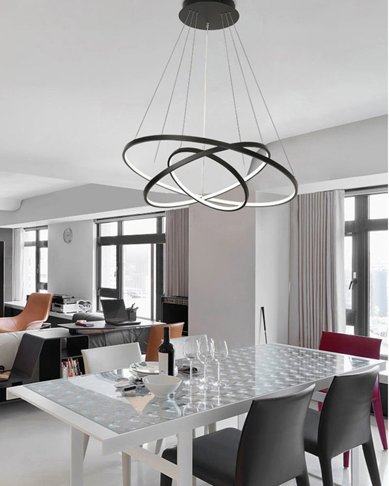 Lumenia | Contemporary LED Ring Chandelier