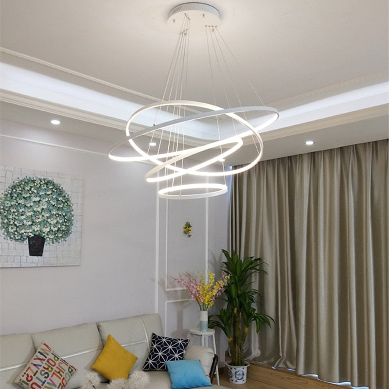 Lumenia | Contemporary LED Ring Chandelier