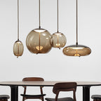 Scandinavian Rope And Glass Pendant Lights