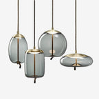 Scandinavian Rope And Glass Pendant Lights