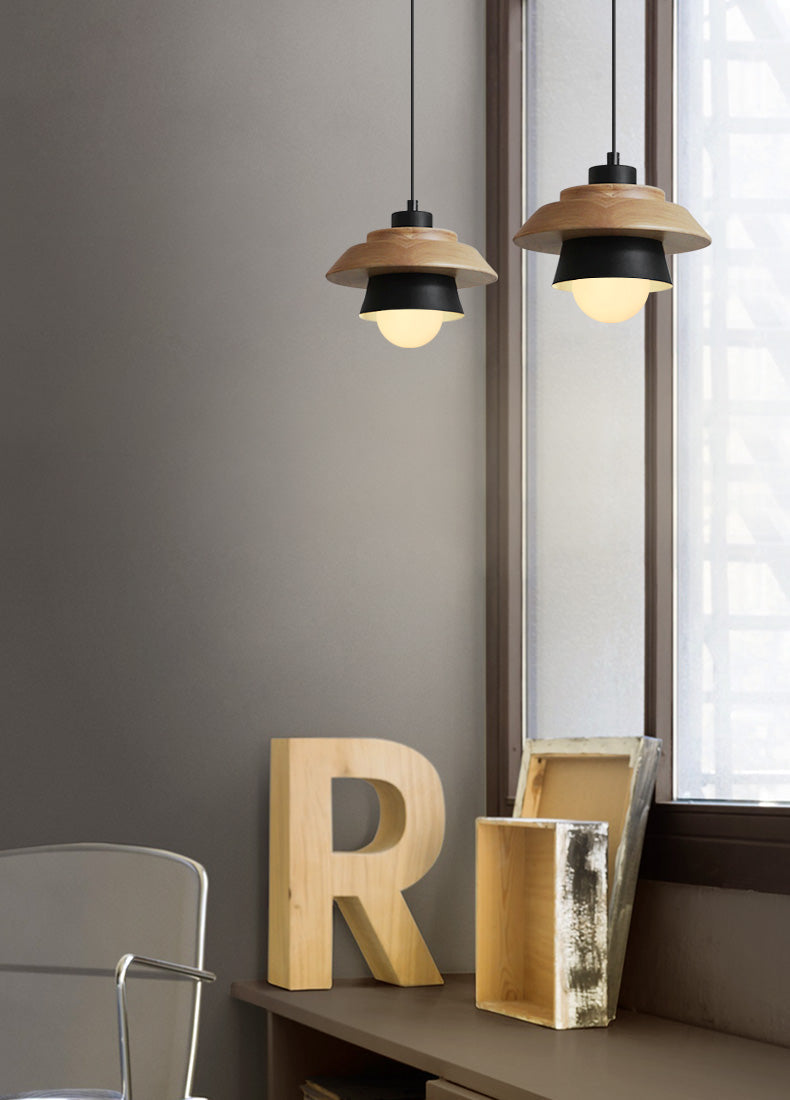 Modern Scandinavian Wooden Pendant Light