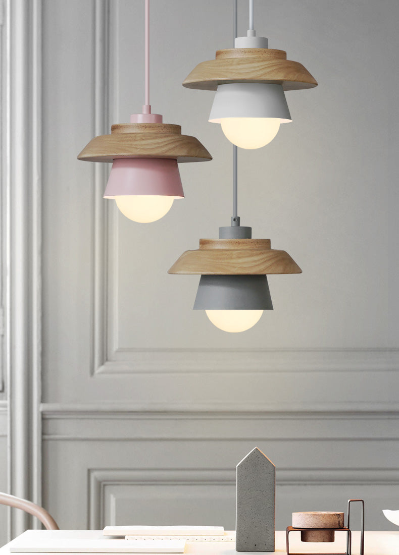 Modern Scandinavian Wooden Pendant Light
