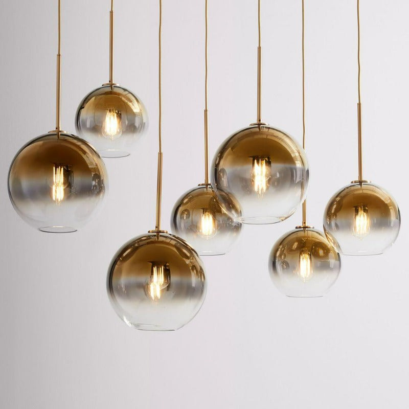 Marinelle | Contemporary Glass Globe Pendant Lights