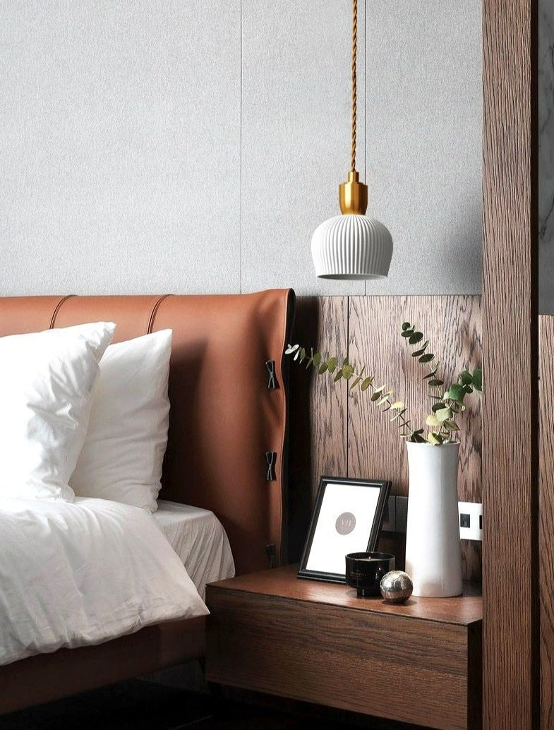 Marlo | Lampade a sospensione moderne in ceramica bianca