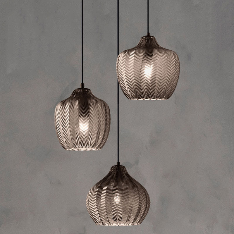 Marlo | Pendant Lights in Textured Glass