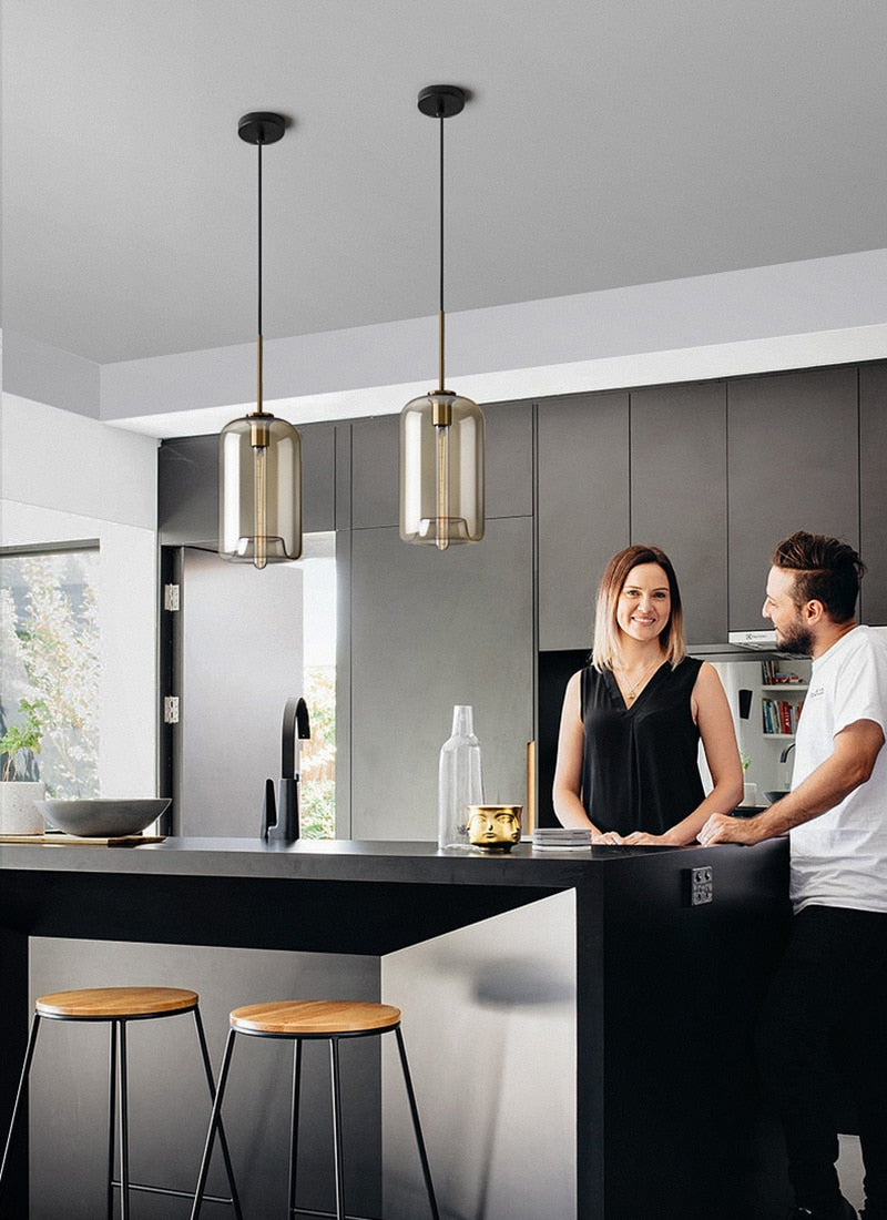 Liora | Lampade a sospensione in vetro contemporaneo