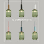Nordic Fluted Glass Pendant Light for Modern Interiors