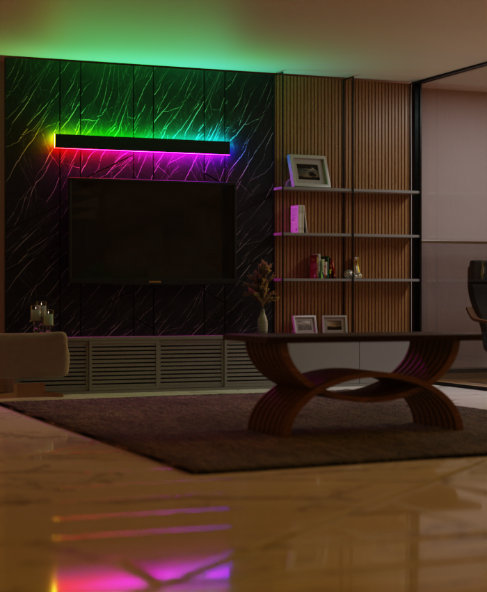 נובהגלואו תאורת קיר RGB עמידה למים לשימוש פנימי וחיצוני