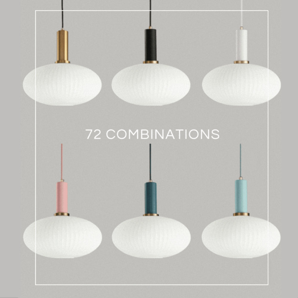 Nordic Fluted Glass Pendant Light for Modern Interiors