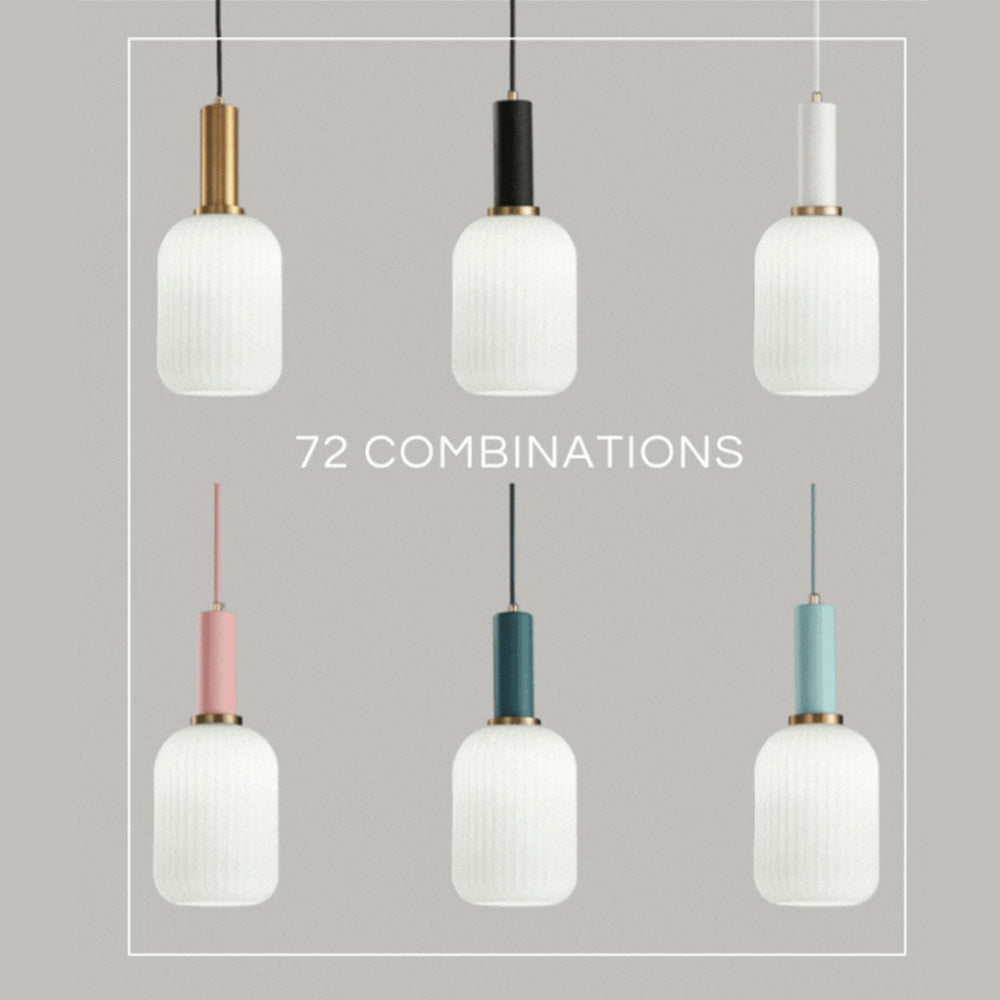 Nordic Fluted Glass Pendant Light for Modern Interiors